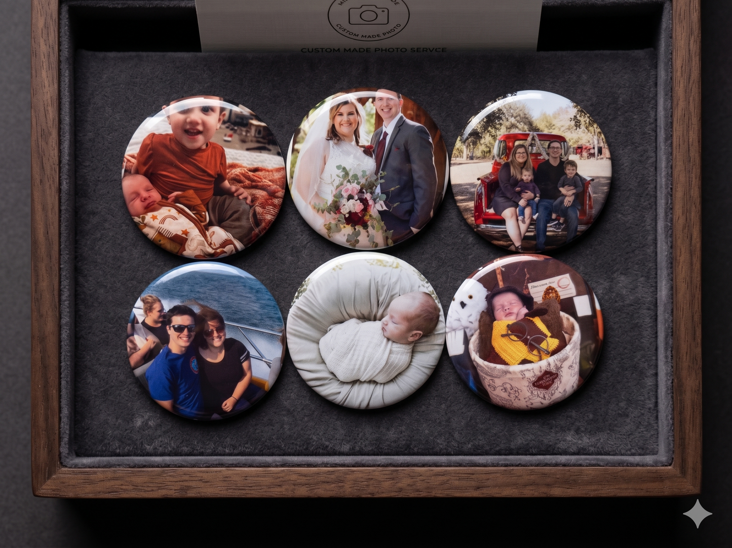 2.25" Round Custom Photo Magnets