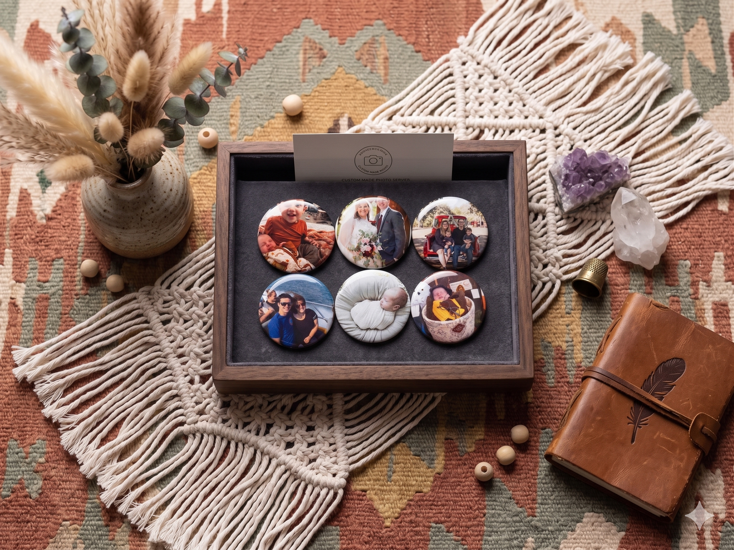 2.25" Round Custom Photo Magnets